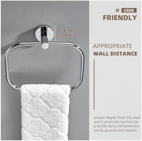 Stainless Steel Swivel Towel Holder for Bathrooms