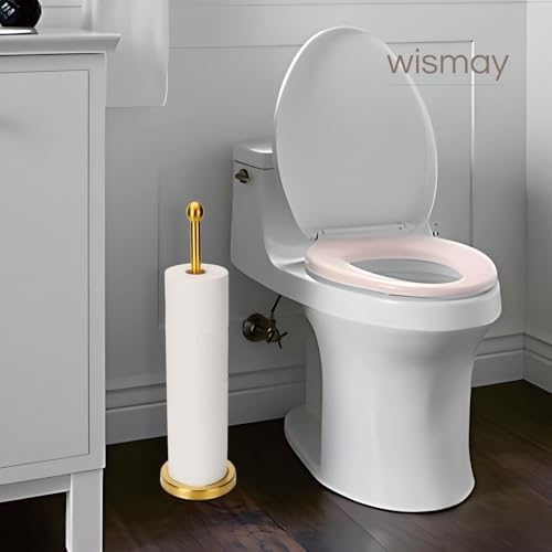 Sturdy Stainless Steel TP Holder Stand for 5 Rolls Gold