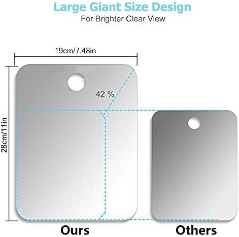 XoYo-Large Fogless Shower Mirror Premium Shave Safety Design