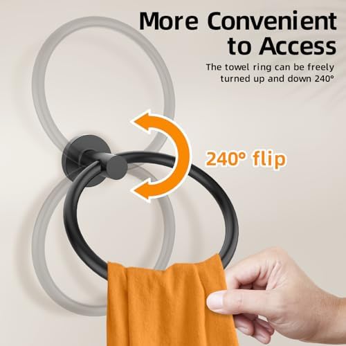 Eco-Friendly Home Luxury Towel Ring 2Pack