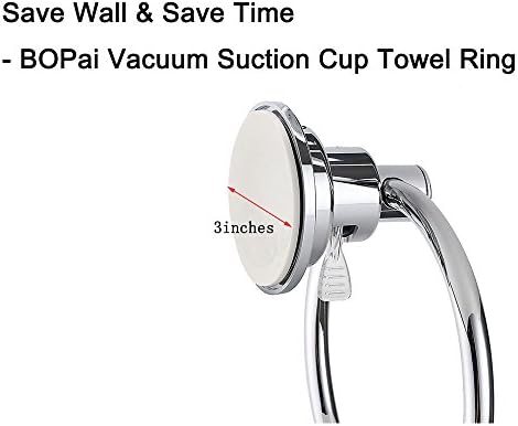 BOPai suction cup towel ring powerful drill-free transform your bathroom