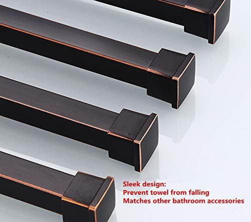 ELLOALLO Oil Rubbed Bronze Swing Out Towel Rack for Bathroom Holder