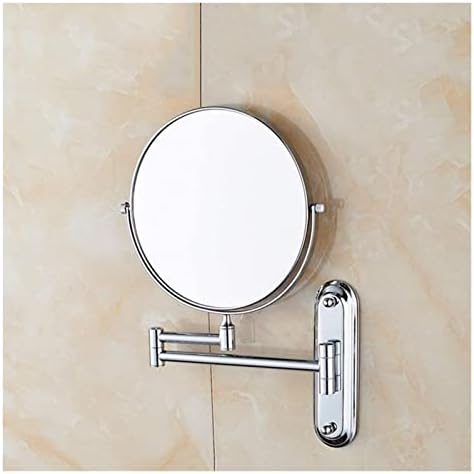 ZADIKO Wall-Mounted Makeup Mirror 5X Magnifying Copper-Finished Durable