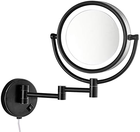 Gecious Double-Sided Makeup Mirror with LED Light