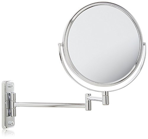 JERDON 8-Inch Two-Sided Swivel Wall Mount Mirror with 8X Magnification