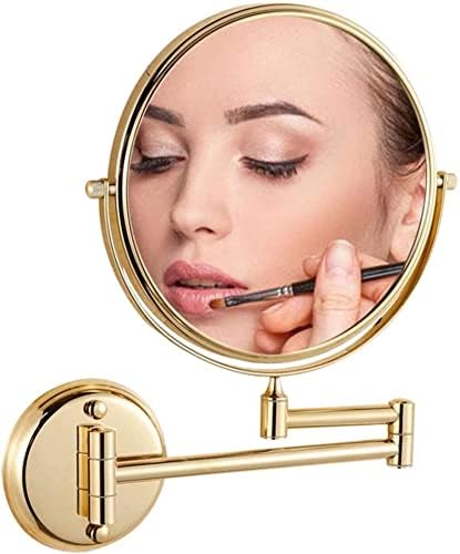 Gold 8Inch Makeup Mirror with 3X Magnification