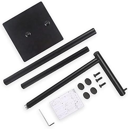 Oyeal Space-Saving Anti-Drop Toilet Paper Holder Rust-Free Black