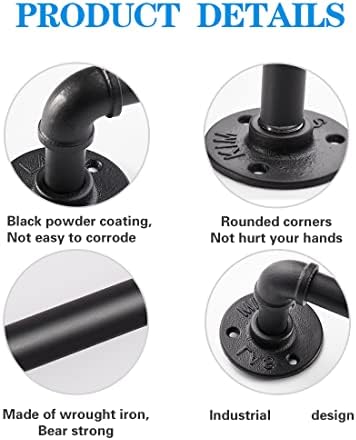 Industrial Pipe Towel Rack Set 2 Pack