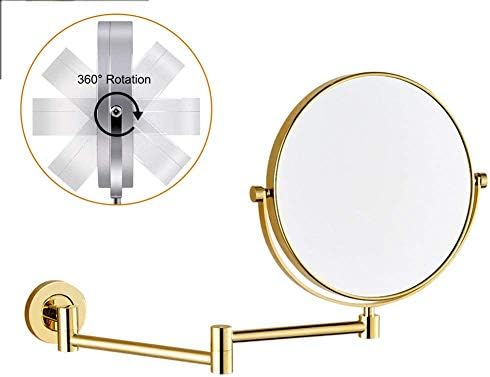 DEIHGE 360 Swivel Makeup Mirror with 3X Magnification