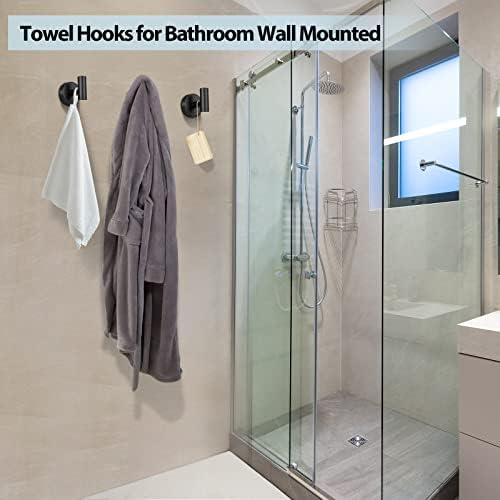 Heavy Duty Bathroom Towel Hook 4-Piece Set