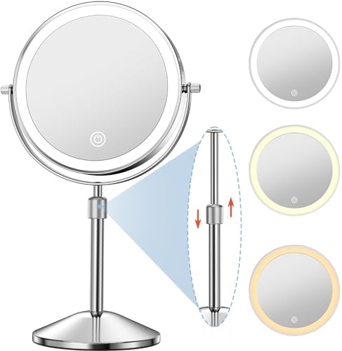 Niuphia 10X 7 Vanity Mirror with 360 Lights