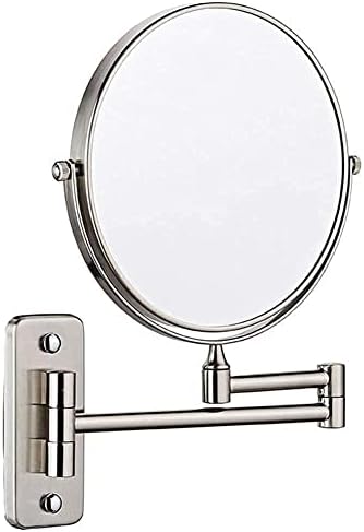 Space-Saving 360 Swivel Mirror with Multiple Magnifications for the Bathroom
