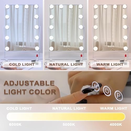 Hansong 10x Magnifying Vanity Mirror with Lights