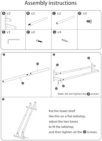 uxe Double Towel Bar Space-Saving Bathroom Organizer for Clean Vibes
