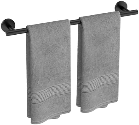 Matte Black 24-Inch Bath Towel Bar