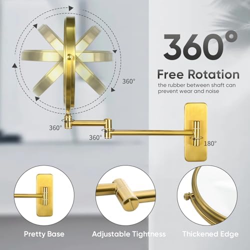 Luxury Double Sided Magnifying Mirror for Makeup