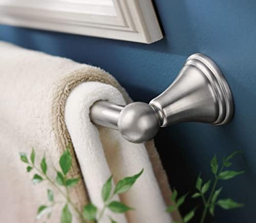 Moen Preston Collection18-Inch Brushed Nickel Towel Bar for Bathroom