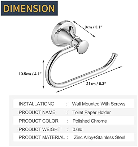 BESy Polished Chrome Toilet Tissue Paper Holder