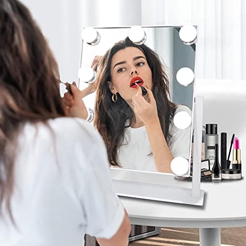 SLIMOON 10X Magnifying Vanity Mirror with Lights