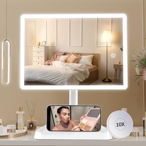 High-Quality Makeup Vanity Mirror with 96 LED Lights and 10x Magnification
