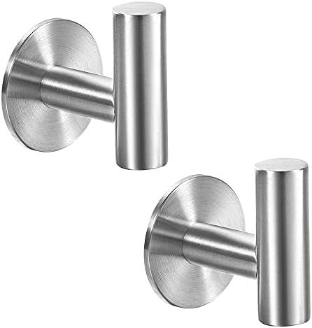 Vuzvuv Stainless Steel Towel Hooks 2-Piece