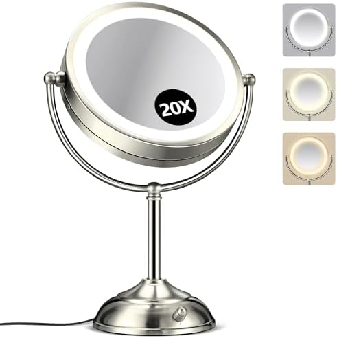 20X Magnifying Lighted Makeup Mirror for Daily Use