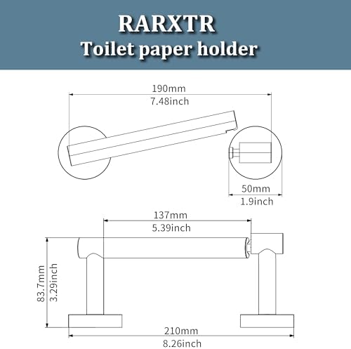 Sturdy 304 Stainless Steel Toilet Paper Holder Wall Mounted