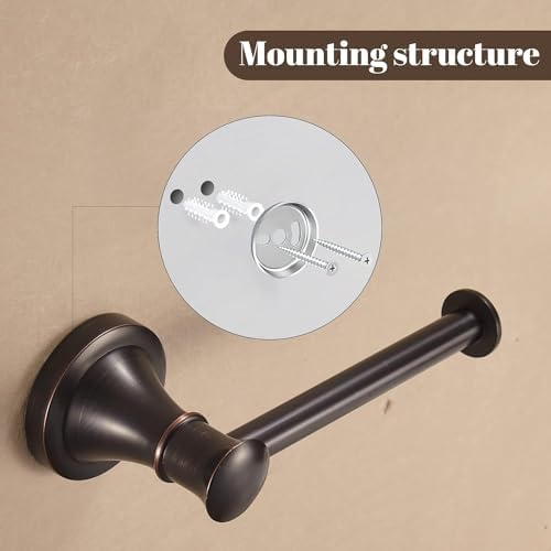 WolIbeer Space-Saving Bronze Toilet Paper Holder