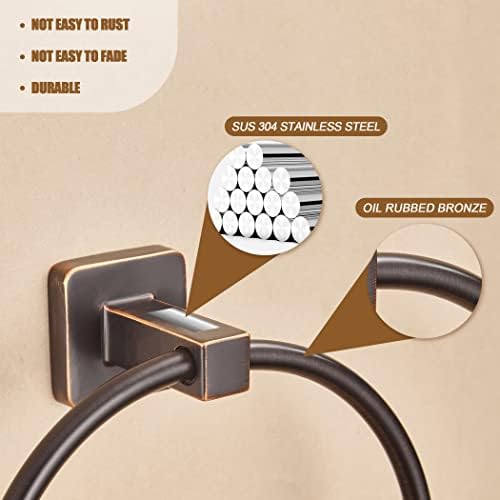 WOLIBEER Bronze Towel Ring with 180 Rotation