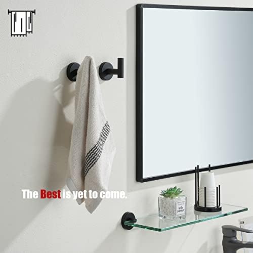 Professional Black Bathroom Towel Hook Set