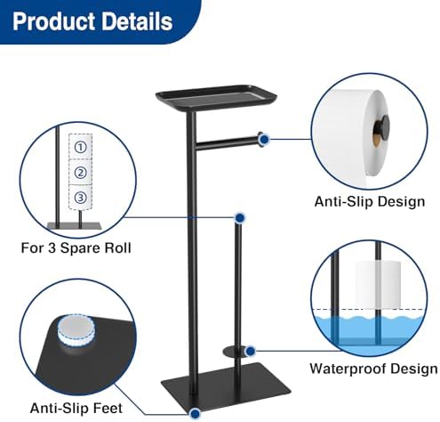 Niffgaff Toilet Paper Holder Stand