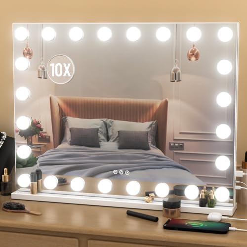 Luxury 10X Magnifying Vanity Mirror with 3 Lighting Modes