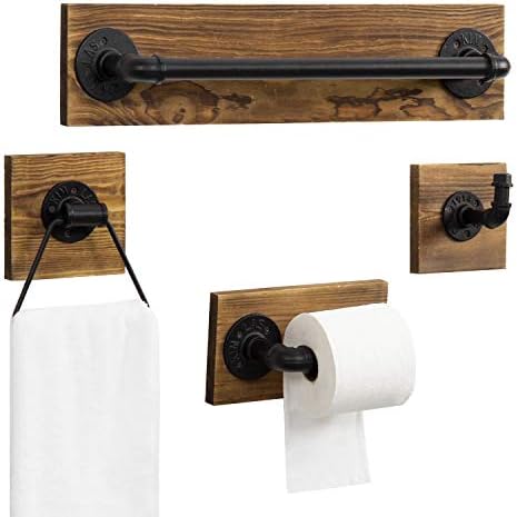 Stylish 4-Piece Bathroom Hardware Set
