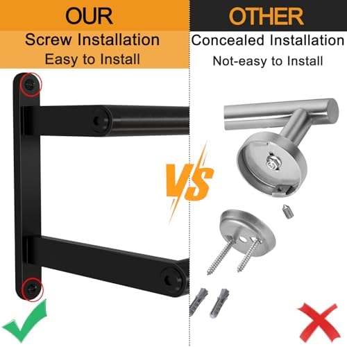uxe Double Towel Bar Space-Saving Bathroom Organizer for Clean Vibes