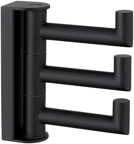 Angle Simple Swivel Towel Hook 3 Arms