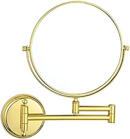 OGRAFF 8-inch Gold Double Sided Wall-Mounted Makeup Mirror Set