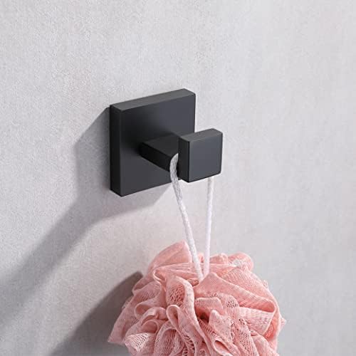 Stainless Steel Bathroom Towel Hook Matte Black