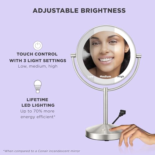 Conair Lighted Makeup Mirror Stylish Functional