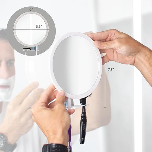 Zadro Fog-free Adjustable shower Grooming mirror for beard facial hair