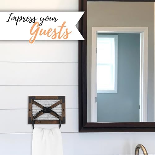 Autumn Alley Farmhouse Towel Holder for Bathroom