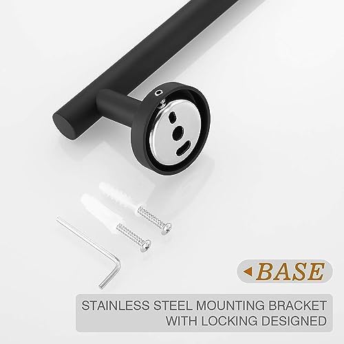 Matte Black 24-Inch Bath Towel Bar