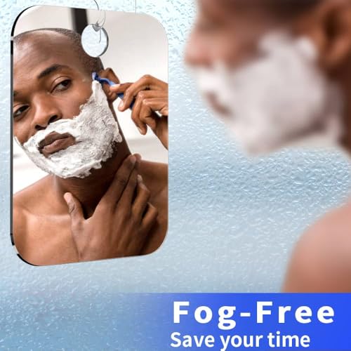 SAFEE MRROR - Effortless Shave Travel-Friendly 6x8 Shower Mirror