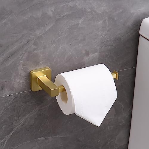 5-Piece Gold Bathroom Hardware Set Stainless Steel Towel Bar