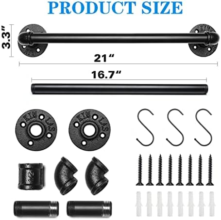 Industrial Pipe Towel Rack Set 2 Pack