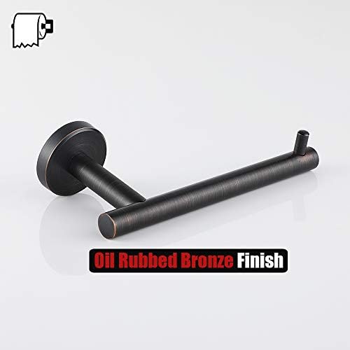 JQK Washroom Essential Oil Rubbed Bronze 5-Inch Mega Roll Toilet Paper Holder
