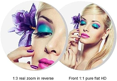 Double-sided makeup mirror for elegant beauty routine