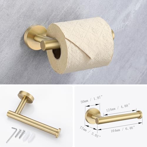 Lairuier 4-Piece bathroom hardware set Brushed Gold