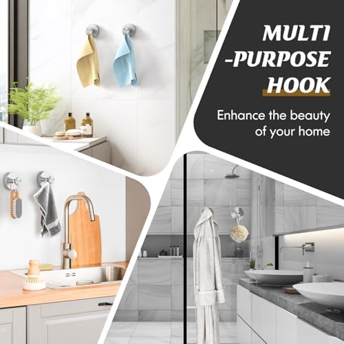 Sleek Suction Cup Hooks for Shower