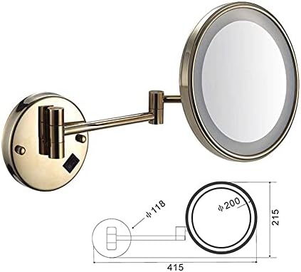 Wall-Mounted 3X Magnification Shaving Mirror