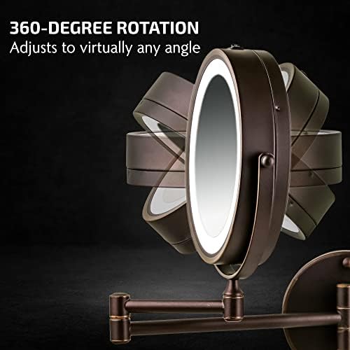 OVENTE 7X Magnifying Wall Mirror